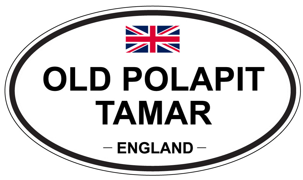 OLD POLAPIT TAMAR, ENGLAND - Oval Sticker
