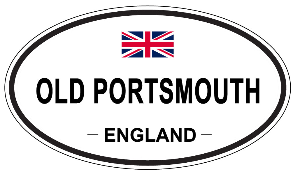 OLD PORTSMOUTH, ENGLAND - Oval Sticker