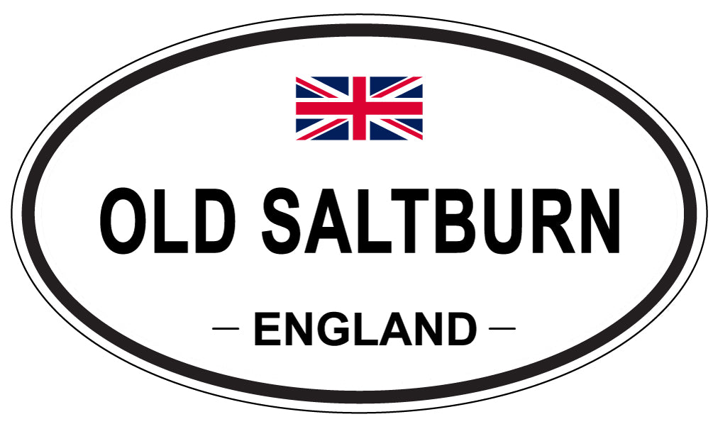 OLD SALTBURN, ENGLAND - Oval Sticker