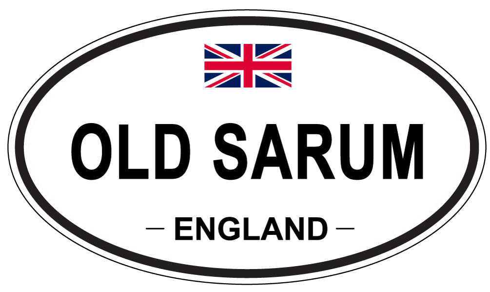 OLD SARUM, ENGLAND - Oval Sticker