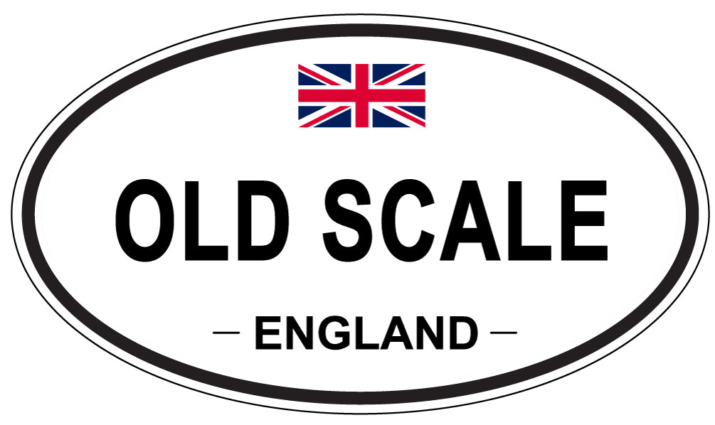 OLD SCALE, ENGLAND - Oval Sticker
