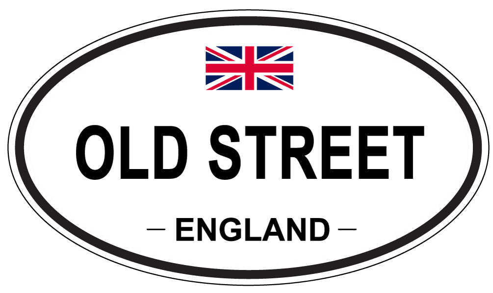 OLD STREET, England - Oval Magnet