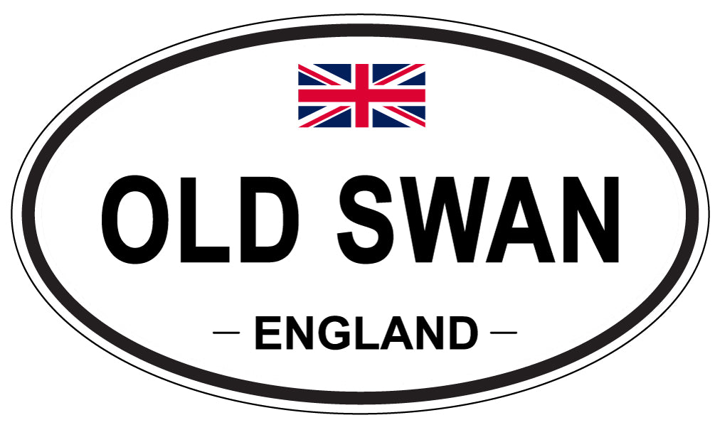 OLD SWAN, ENGLAND - Oval Sticker