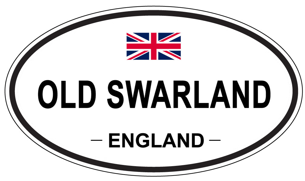 OLD SWARLAND, ENGLAND - Oval Sticker