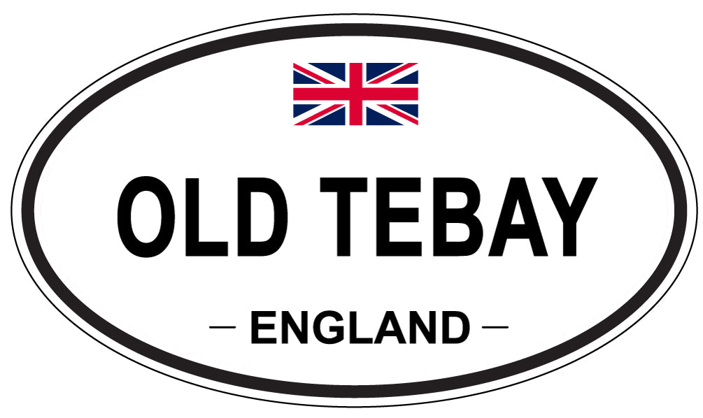 OLD TEBAY, ENGLAND - Oval Sticker