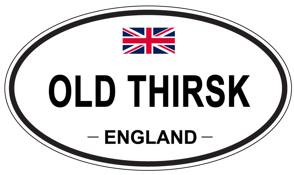 OLD THIRSK, England - Oval Magnet