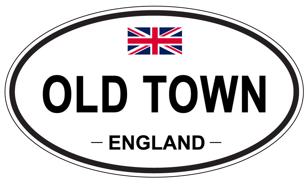 OLD TOWN, England - Oval Magnet