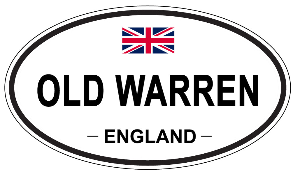 OLD WARREN, ENGLAND - Oval Sticker