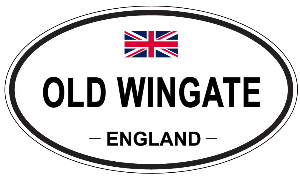 OLD WINGATE, ENGLAND - Oval Sticker