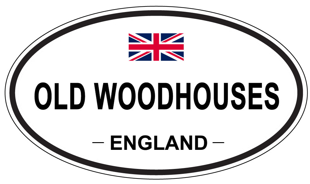 OLD WOODHOUSES, ENGLAND - Oval Sticker
