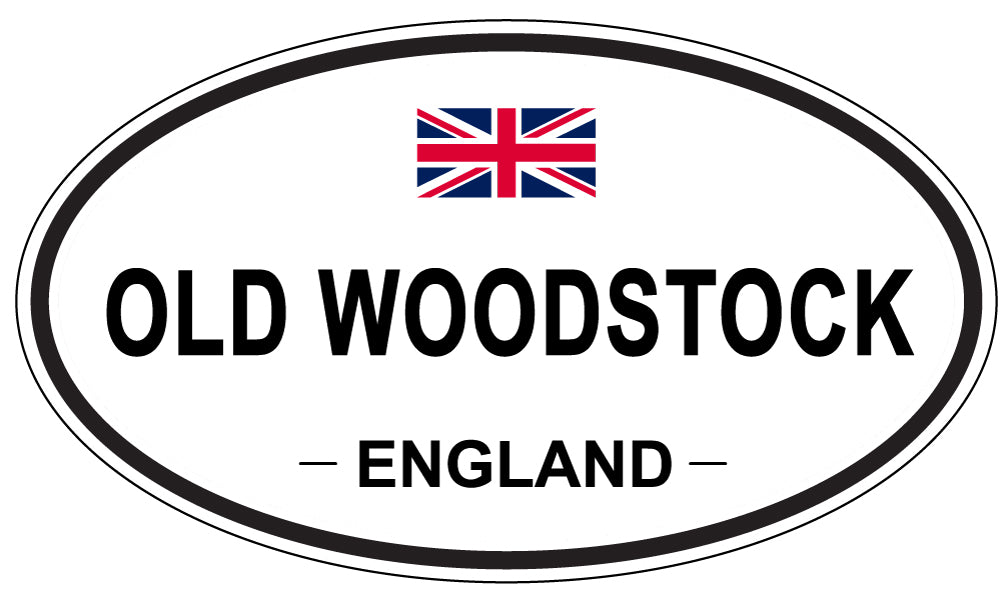 OLD WOODSTOCK, ENGLAND - Oval Sticker