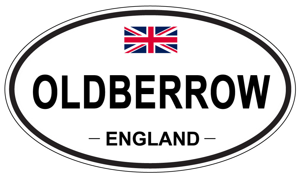 OLDBERROW, ENGLAND - Oval Sticker