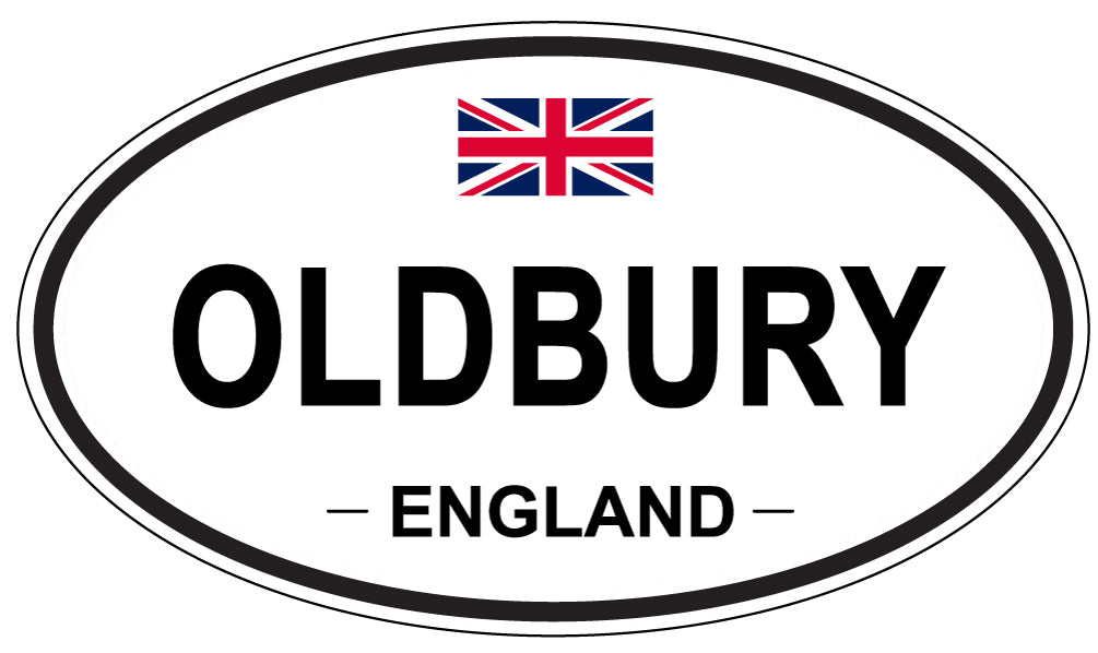 OLDBURY, ENGLAND - Oval Sticker