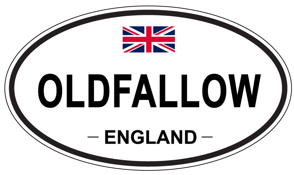 OLDFALLOW, ENGLAND - Oval Sticker