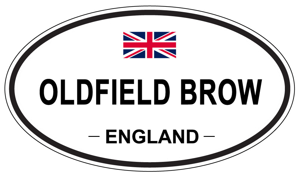 OLDFIELD BROW, ENGLAND - Oval Sticker