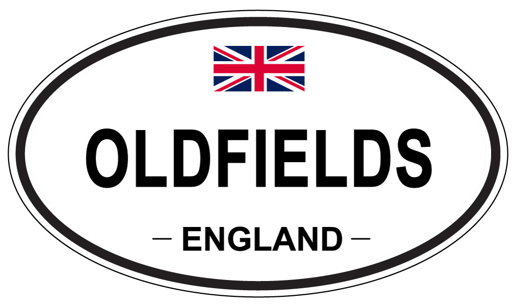 OLDFIELDS, ENGLAND - Oval Sticker