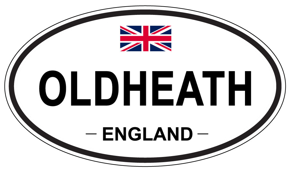 OLDHEATH, ENGLAND - Oval Sticker