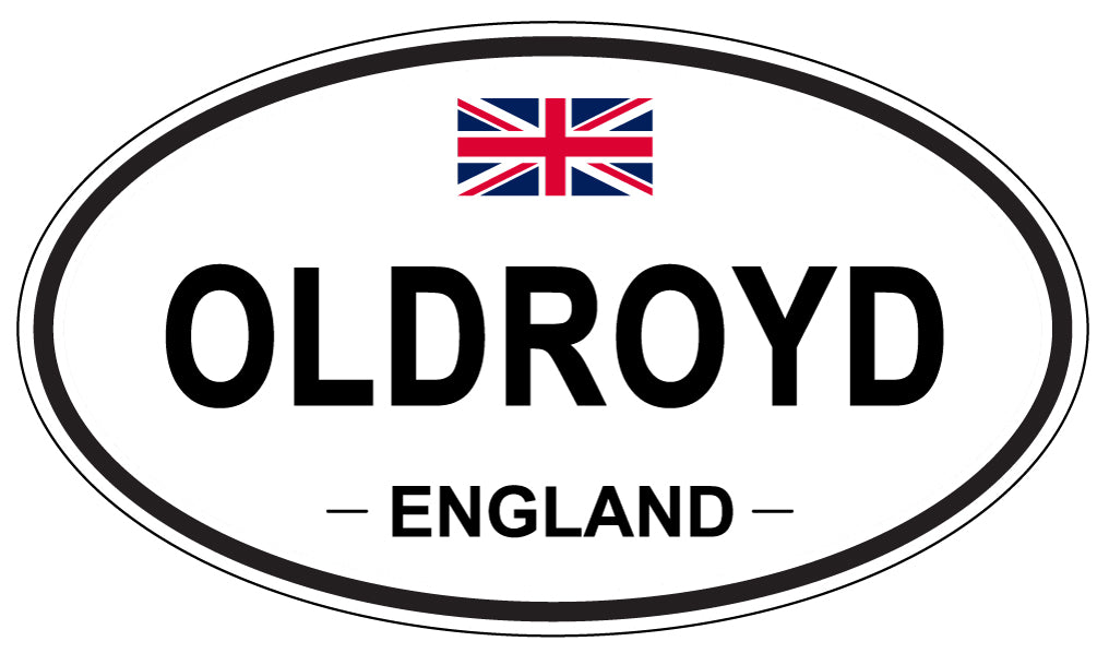 OLDROYD, ENGLAND - Oval Sticker