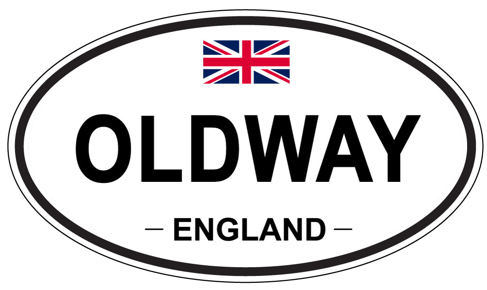 OLDWAY, ENGLAND - Oval Sticker