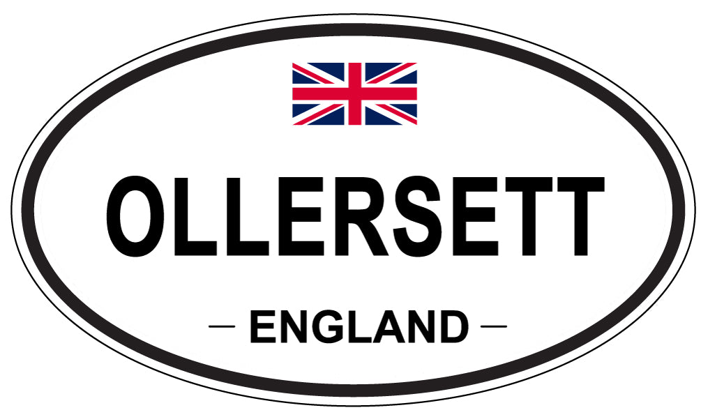 OLLERSETT, England - Oval Magnet