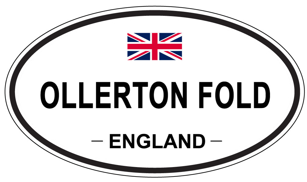 OLLERTON FOLD, ENGLAND - Oval Sticker