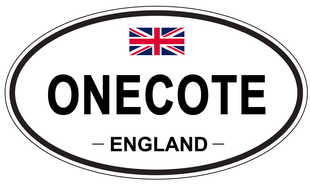 ONECOTE, ENGLAND - Oval Sticker
