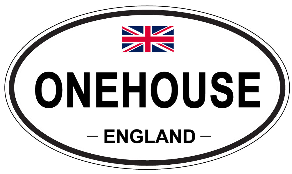 ONEHOUSE, ENGLAND - Oval Sticker