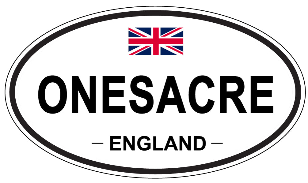 ONESACRE, England - Oval Magnet