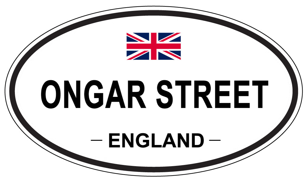 ONGAR STREET, England - Oval Magnet
