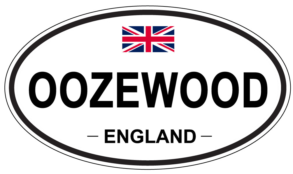 OOZEWOOD, ENGLAND - Oval Sticker