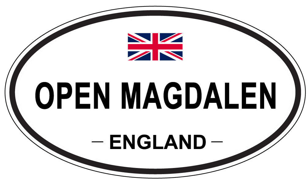 OPEN MAGDALEN, ENGLAND - Oval Sticker