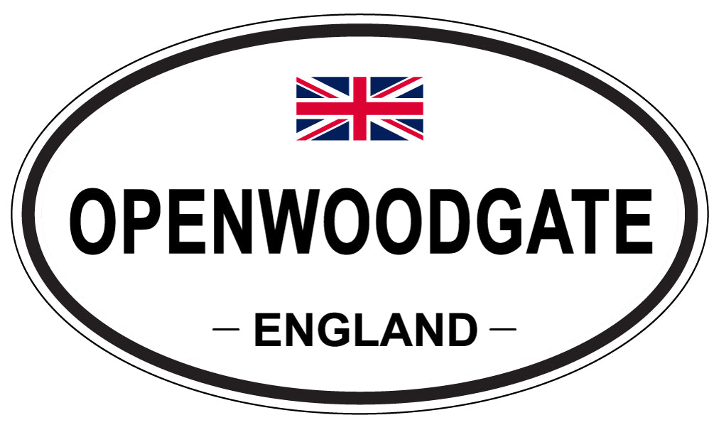 OPENWOODGATE, ENGLAND - Oval Sticker