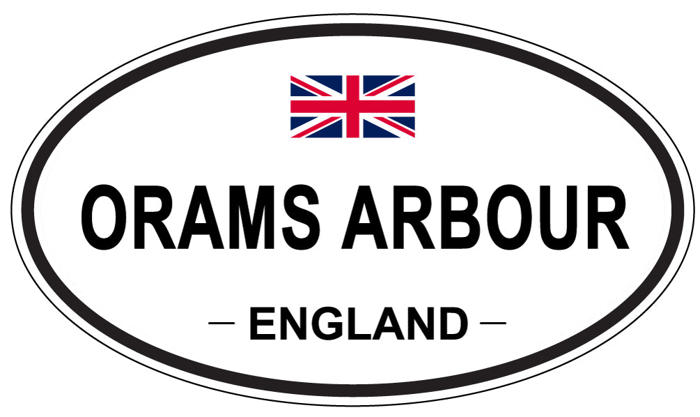 ORAMS ARBOUR, England - Oval Magnet