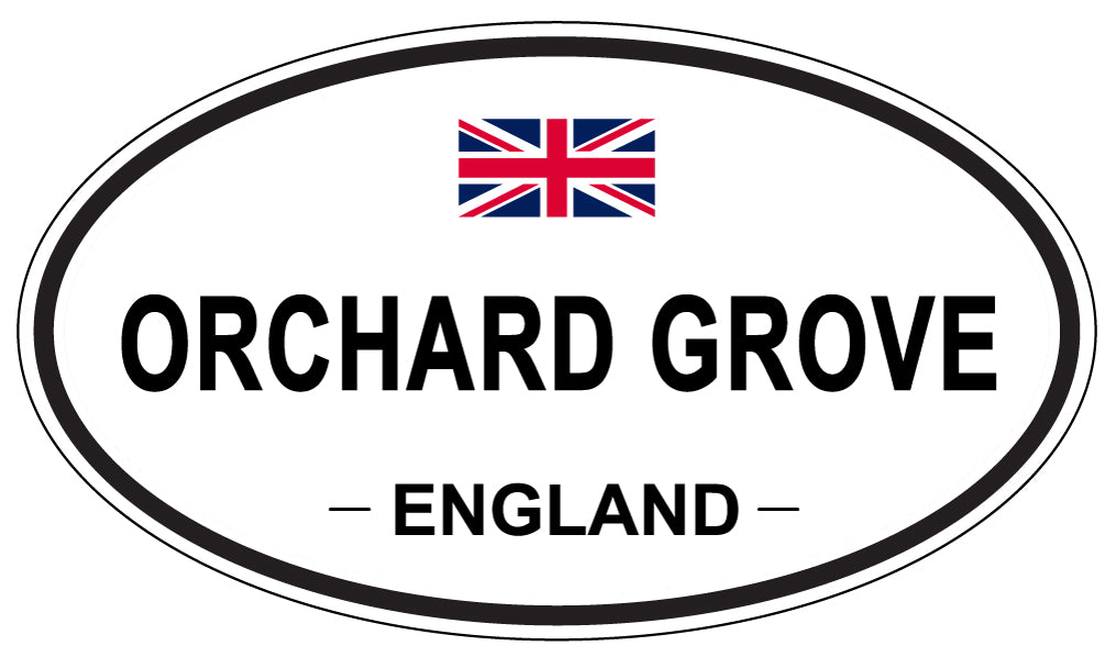 ORCHARD GROVE, England - Oval Magnet