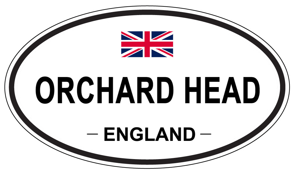 ORCHARD HEAD, England - Oval Magnet