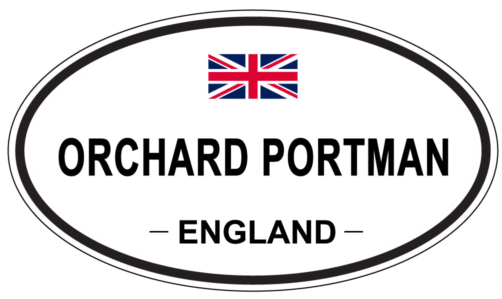 ORCHARD PORTMAN, ENGLAND - Oval Sticker