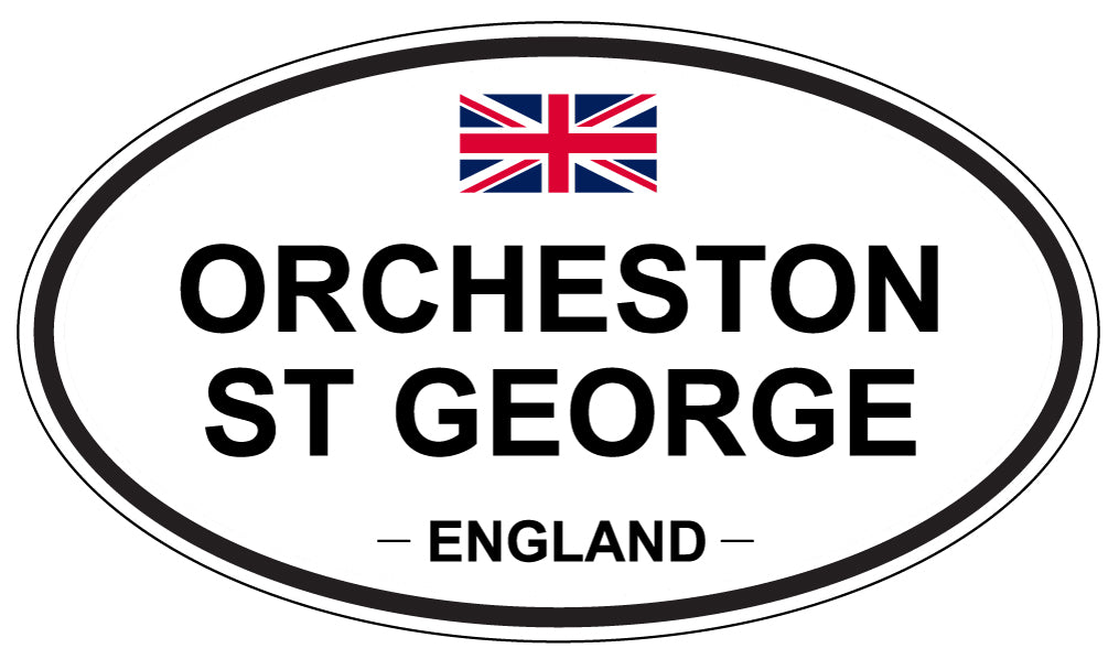 ORCHESTON ST GEORGE, England - Oval Magnet