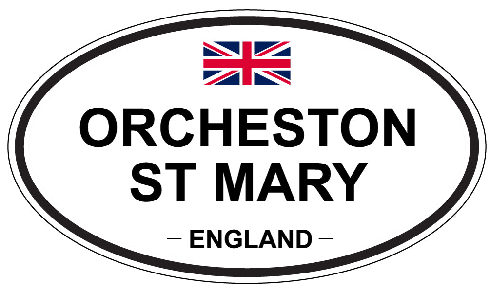 ORCHESTON ST MARY, England - Oval Magnet