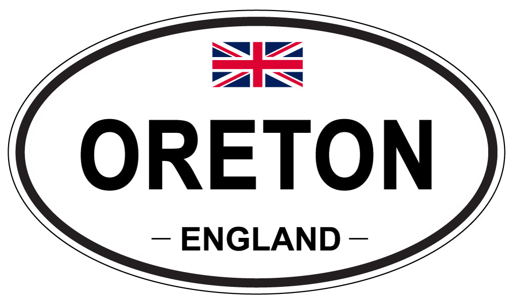 ORETON, England - Oval Magnet
