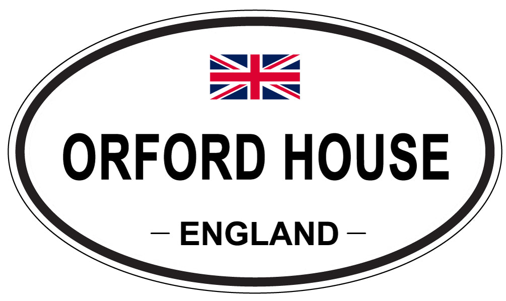 ORFORD HOUSE, England - Oval Magnet
