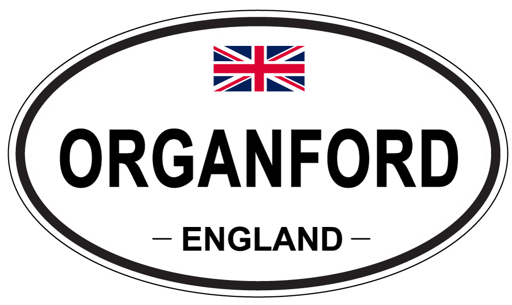 ORGANFORD, England - Oval Magnet