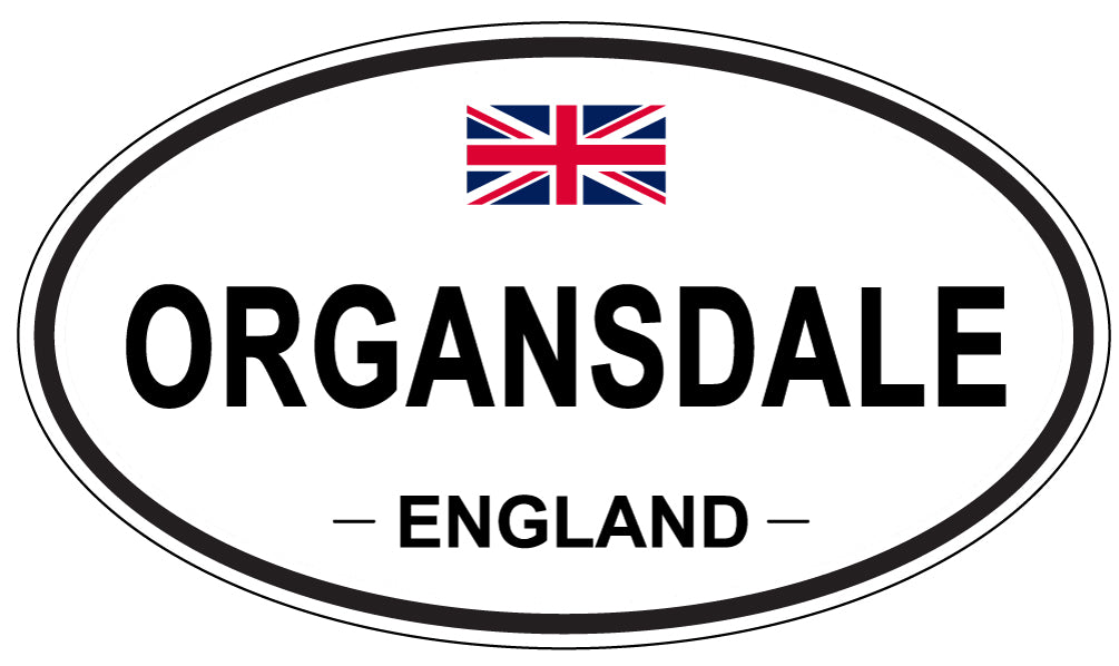 ORGANSDALE, England - Oval Magnet