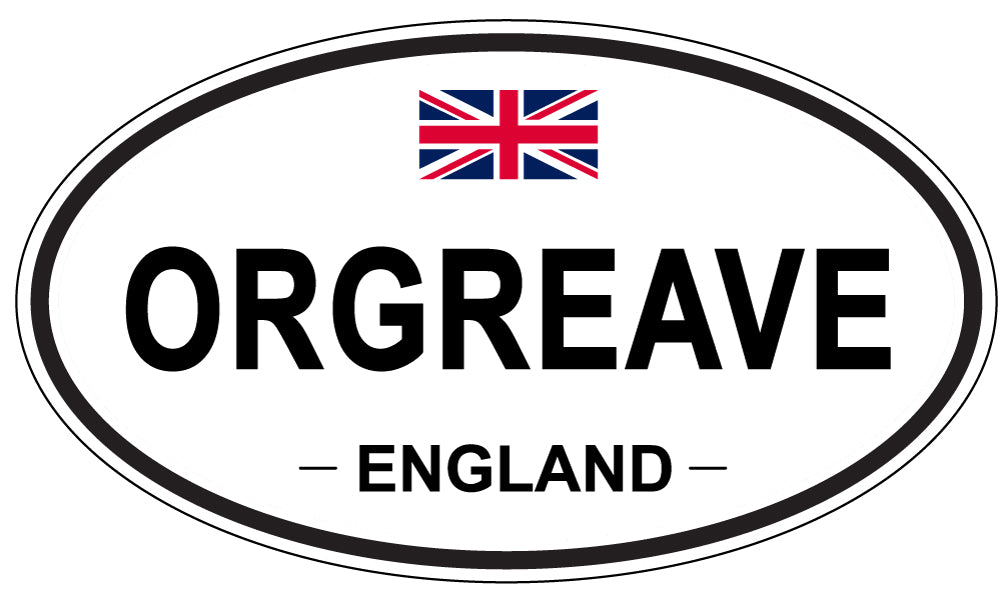 ORGREAVE, England - Oval Magnet