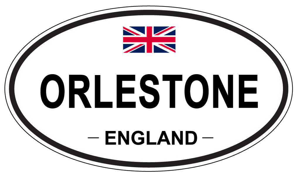 ORLESTONE, ENGLAND - Oval Sticker
