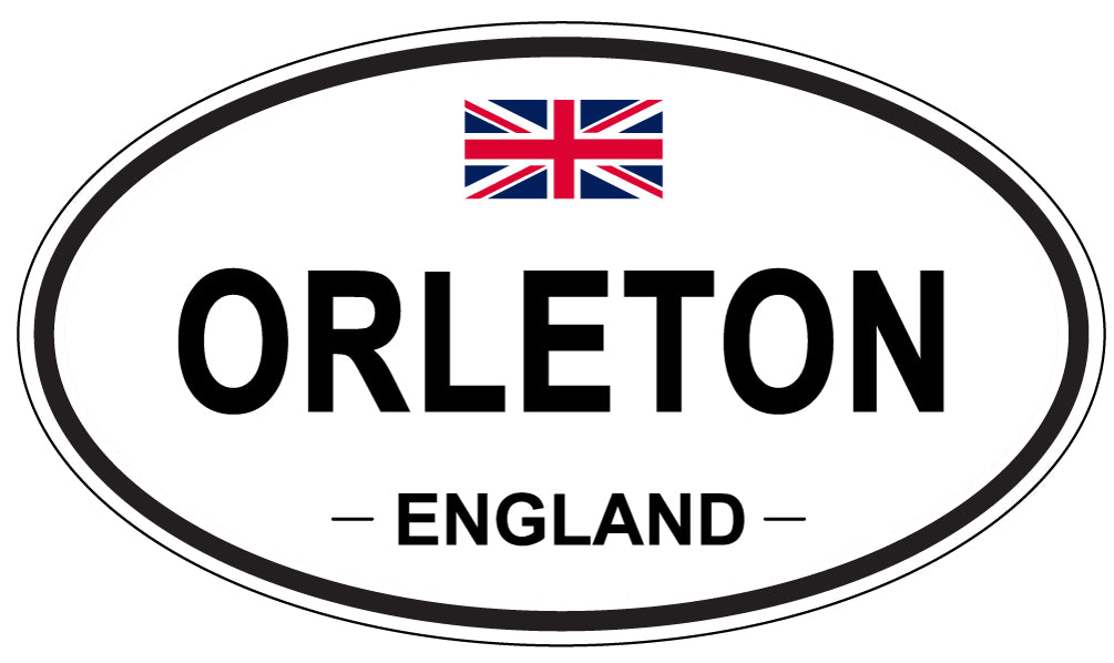 ORLETON, ENGLAND - Oval Sticker