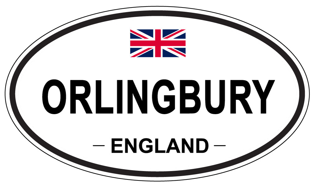 ORLINGBURY, ENGLAND - Oval Sticker