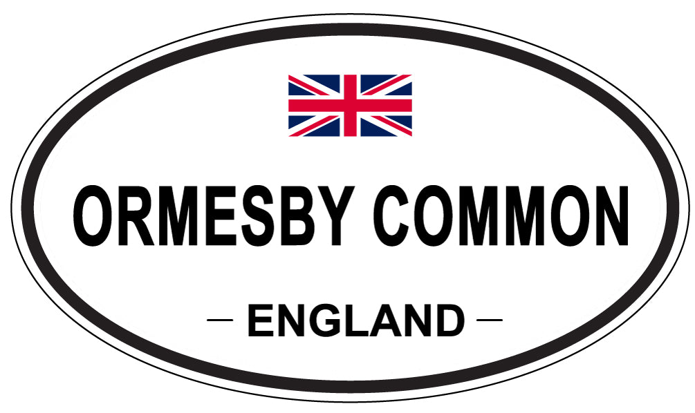 ORMESBY COMMON, England - Oval Magnet