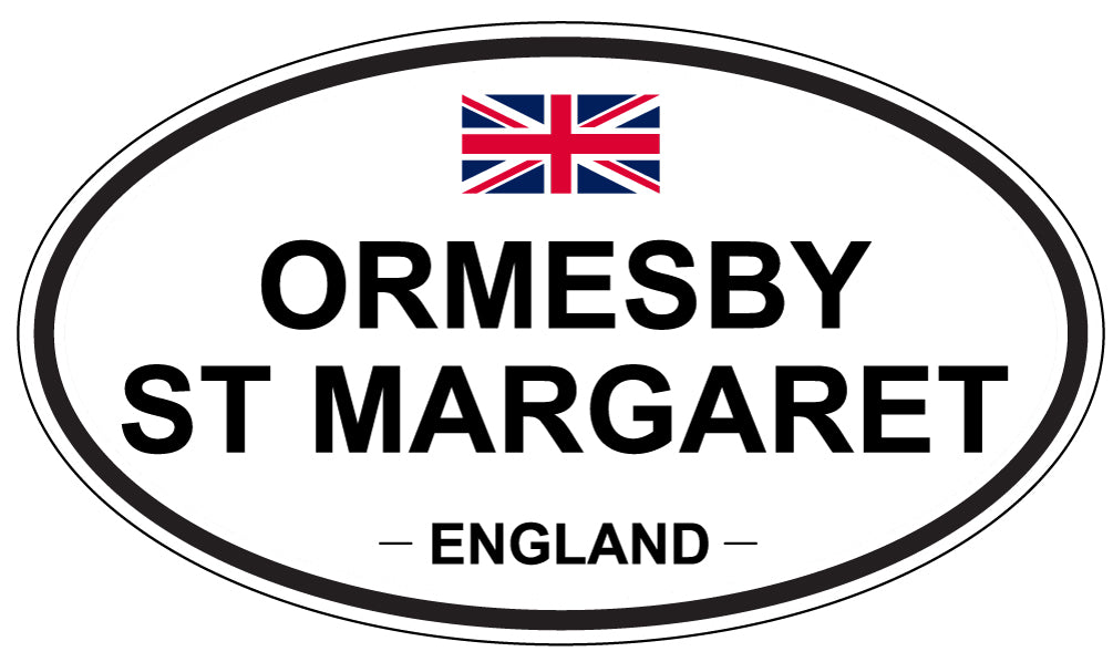 ORMESBY ST MARGARET, England - Oval Magnet