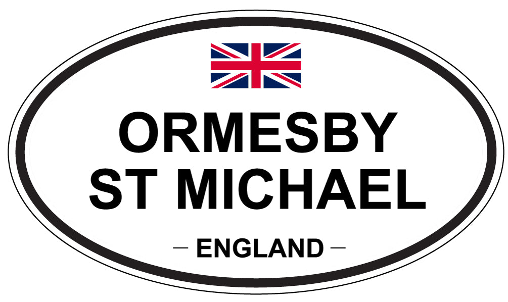 ORMESBY ST MICHAEL, England - Oval Magnet