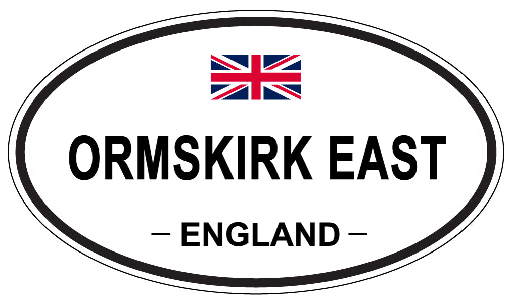 ORMSKIRK EAST, ENGLAND - Oval Sticker